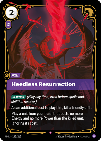 Heedless Resurrection (Foil) - Unleashed (142/219)