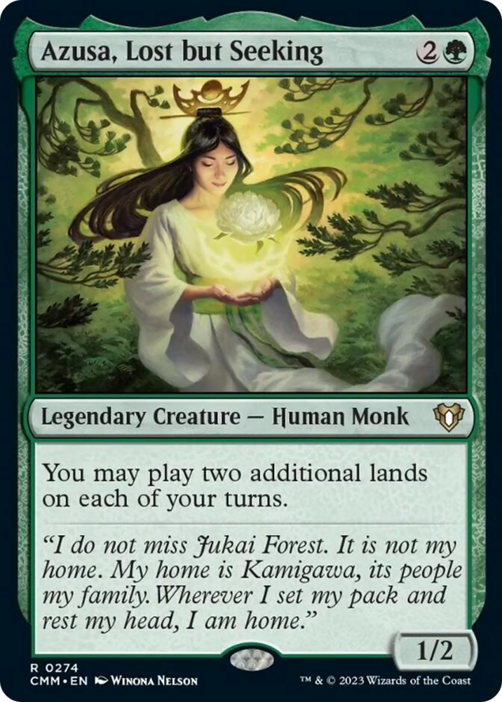 Magic | Azusa, Lost but Seeking [Commander Masters] | The Nerd Merchant