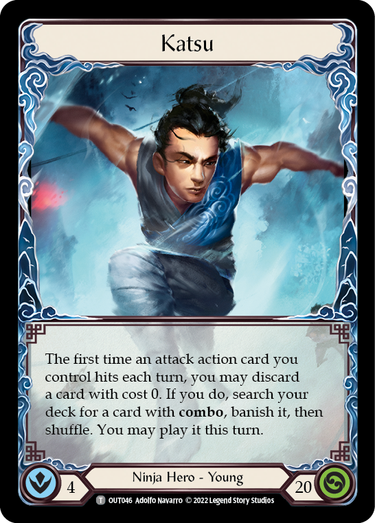 Flesh and Blood TCG | Katsu // Benji, the Piercing Wind [OUT046 // OUT047] (Outsiders) | The Nerd Merchant