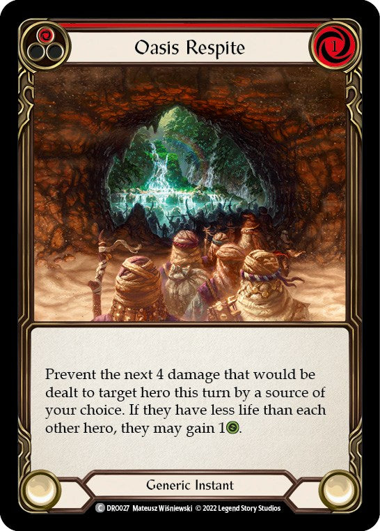 Flesh and Blood TCG | Oasis Respite [DRO027] (Uprising Dromai Blitz Deck) | The Nerd Merchant