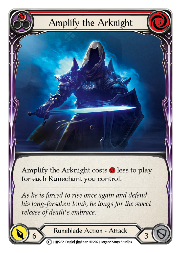Flesh and Blood TCG | Amplify the Arknight (Red) [1HP282] (History Pack 1) | The Nerd Merchant