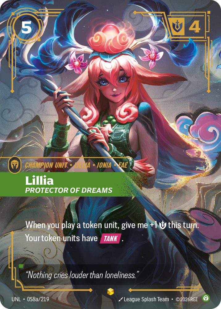 Lillia - Protector of Dreams (Alternate Art) (Foil) - Unleashed (058a/219)