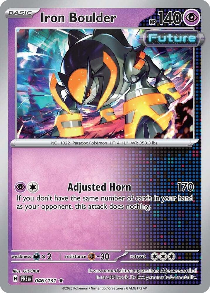 Pokemon | Iron Boulder (046/131) [Scarlet & Violet: Prismatic Evolutions] | The Nerd Merchant