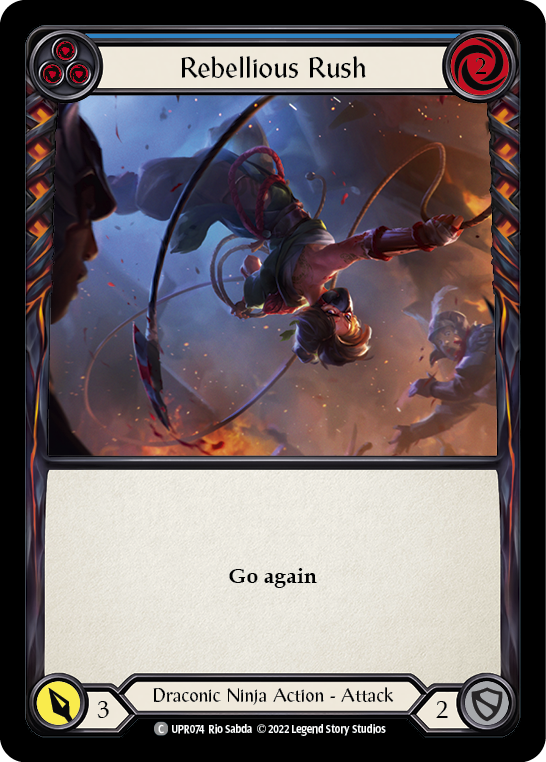 Flesh and Blood TCG | Rebellious Rush (Blue) [UPR074] (Uprising) | The Nerd Merchant