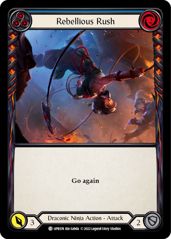 Flesh and Blood TCG | Rebellious Rush (Blue) [UPR074] (Uprising) | The Nerd Merchant