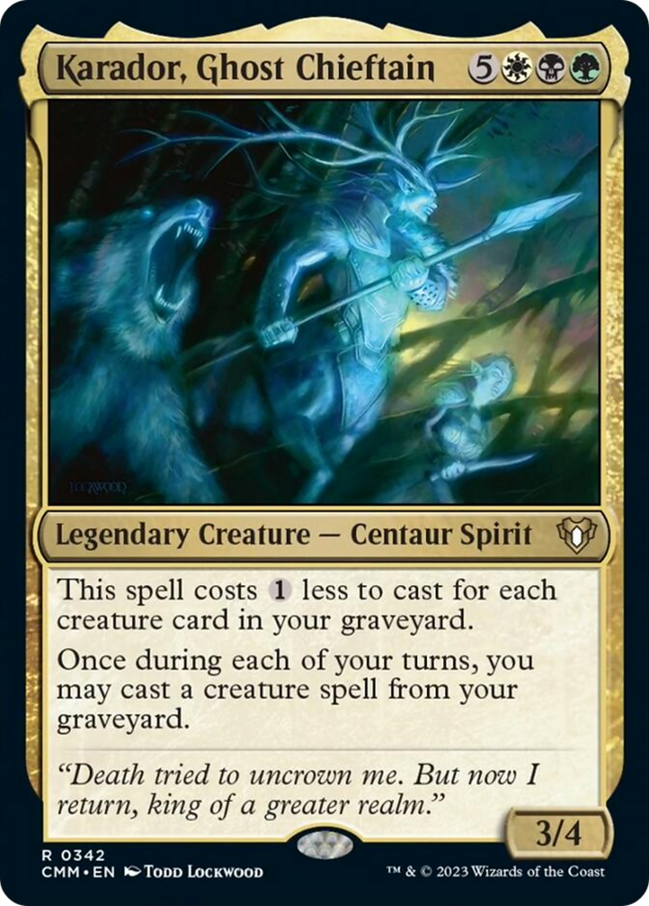 Magic | Karador, Ghost Chieftain [Commander Masters] | The Nerd Merchant