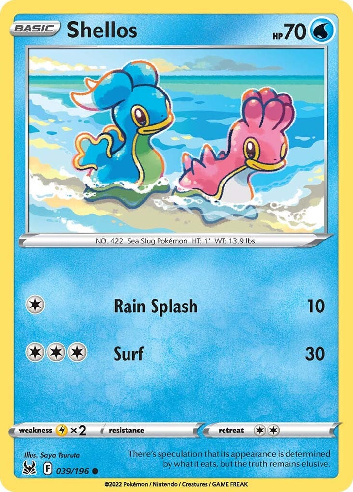 Pokemon | Shellos (039/196) [Sword & Shield: Lost Origin] | The Nerd Merchant