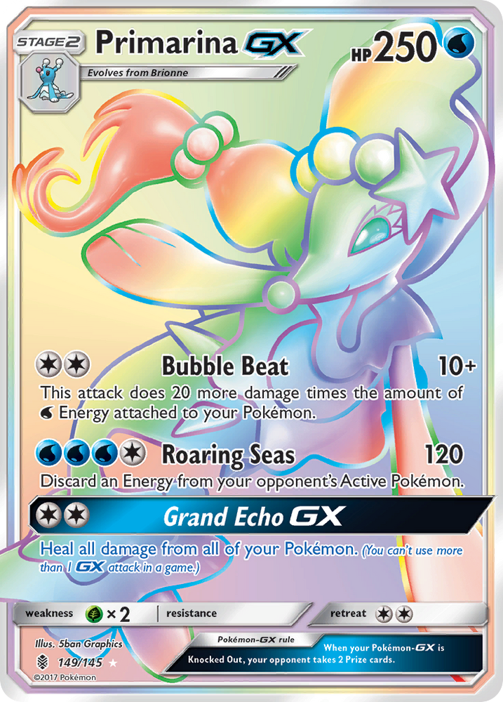 Pokemon | Primarina GX (149/145) [Sun & Moon: Guardians Rising] | The Nerd Merchant