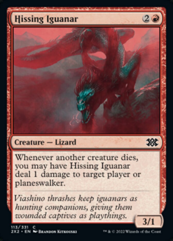 Magic | Hissing Iguanar [Double Masters 2022] | The Nerd Merchant