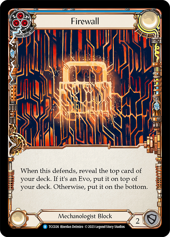 Flesh and Blood TCG | Firewall (Blue) [TCC026] (Round the Table: TCC x LSS) | The Nerd Merchant