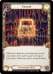 Flesh and Blood TCG | Firewall (Blue) [TCC026] (Round the Table: TCC x LSS) | The Nerd Merchant