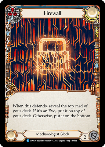 Flesh and Blood TCG | Firewall (Blue) [TCC026] (Round the Table: TCC x LSS) | The Nerd Merchant