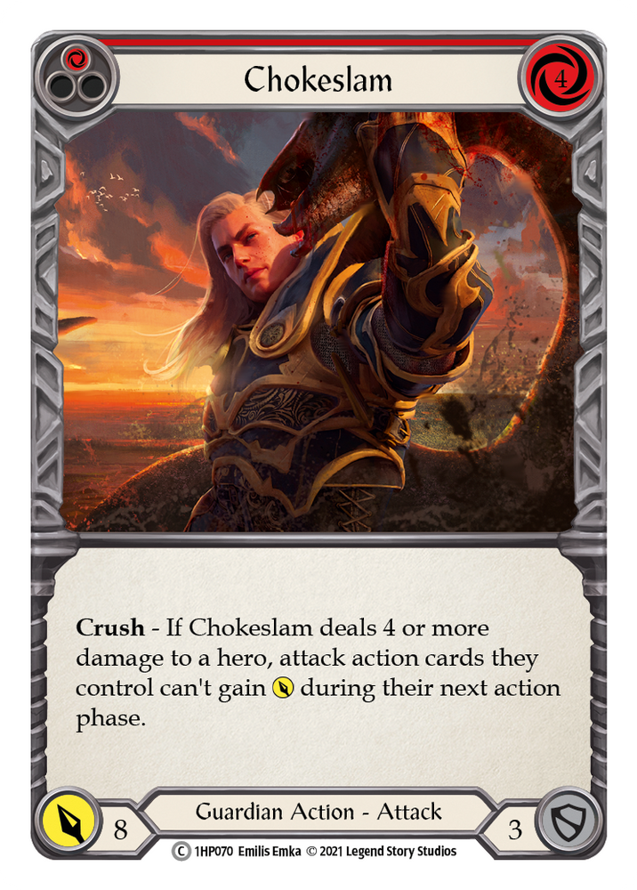 Flesh and Blood TCG | Chokeslam (Red) [1HP070] (History Pack 1) | The Nerd Merchant