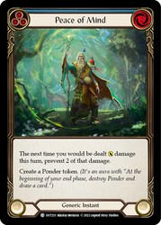 Flesh and Blood TCG | Peace of Mind (Blue) [OUT233] (Outsiders)  Rainbow Foil | The Nerd Merchant