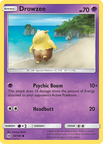 Pokemon | Drowzee (59/149) [Sun & Moon: Base Set] | The Nerd Merchant