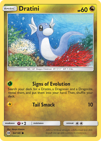 Pokemon | Dratini (94/149) [Sun & Moon: Base Set] | The Nerd Merchant