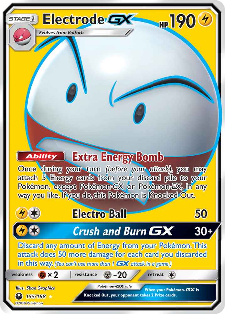 Pokemon | Electrode GX (155/168) [Sun & Moon: Celestial Storm] | The Nerd Merchant