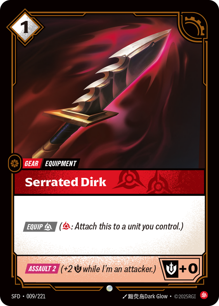 Serrated Dirk (Foil) - Spiritforged #9