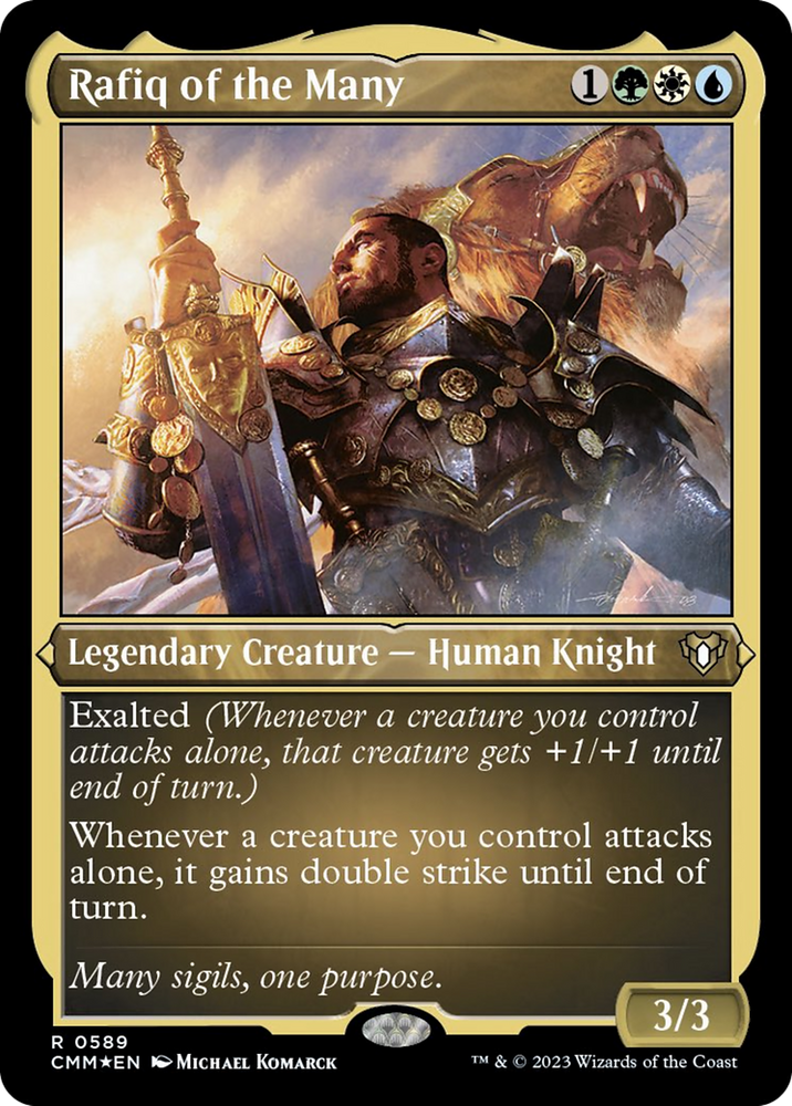 Magic | Rafiq of the Many (Foil Etched) [Commander Masters] | The Nerd Merchant