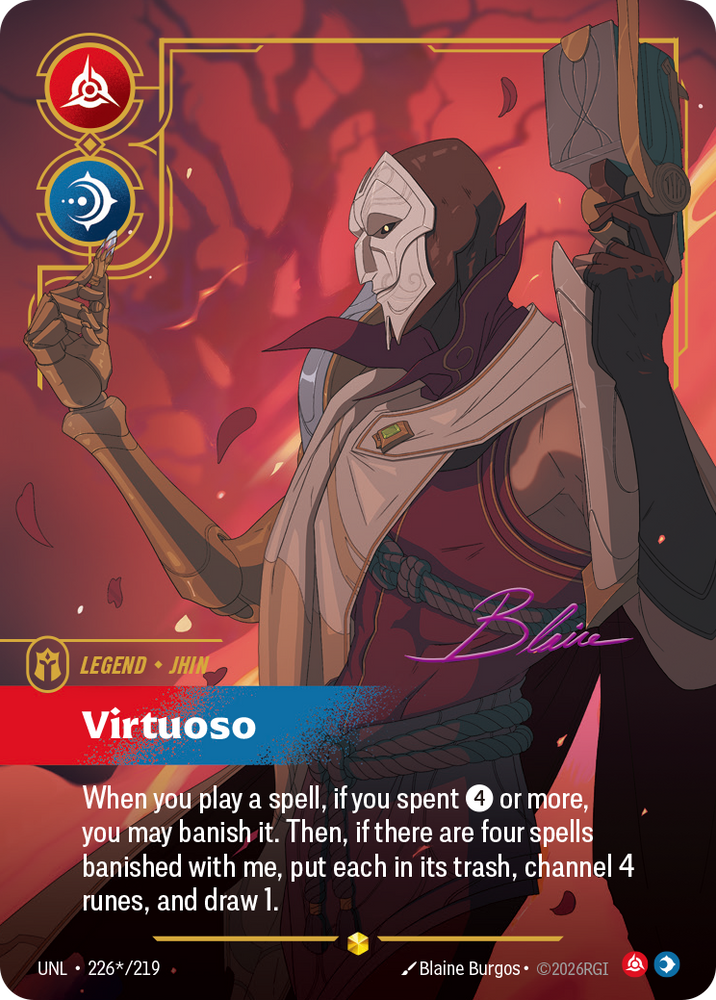 Jhin - Virtuoso (Overnumbered) (Foil) - Unleashed (226/219)