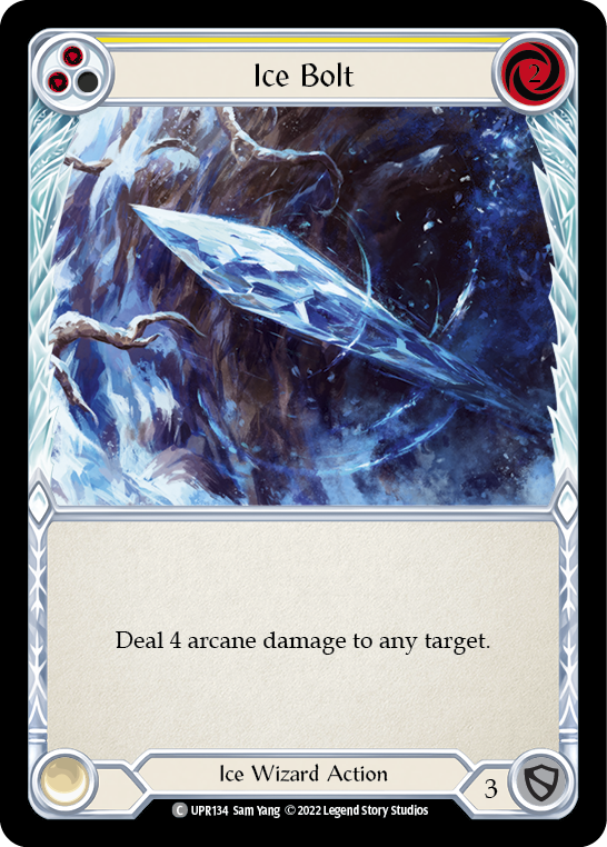 Flesh and Blood TCG | Ice Bolt (Yellow) [UPR134] (Uprising) | The Nerd Merchant