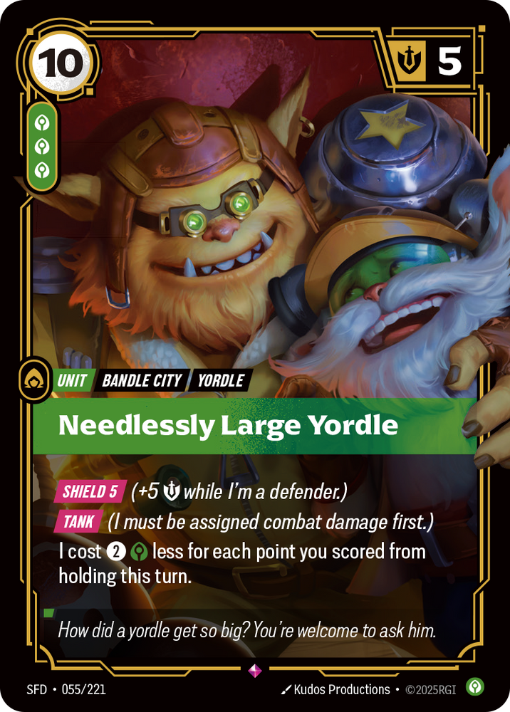 Needlessly Large Yordle (Foil) - Spiritforged #55