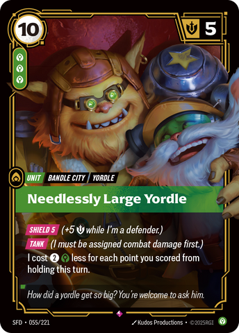 Needlessly Large Yordle (Foil) - Spiritforged #55