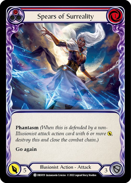 Flesh and Blood TCG | Spears of Surreality [DRO019] (Uprising Dromai Blitz Deck) | The Nerd Merchant