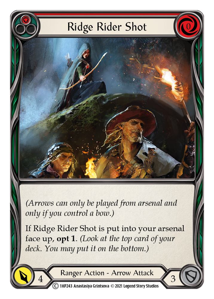 Flesh and Blood TCG | Ridge Rider Shot (Red) [1HP243] (History Pack 1) | The Nerd Merchant