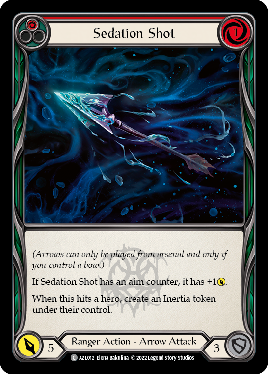 Flesh and Blood TCG | Sedation Shot (Red) [AZL012] (Outsiders Azalea Blitz Deck) | The Nerd Merchant