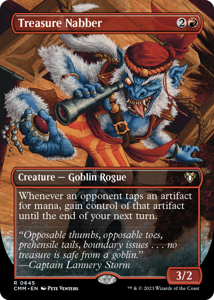 Magic | Treasure Nabber (Borderless Alternate Art) [Commander Masters] | The Nerd Merchant