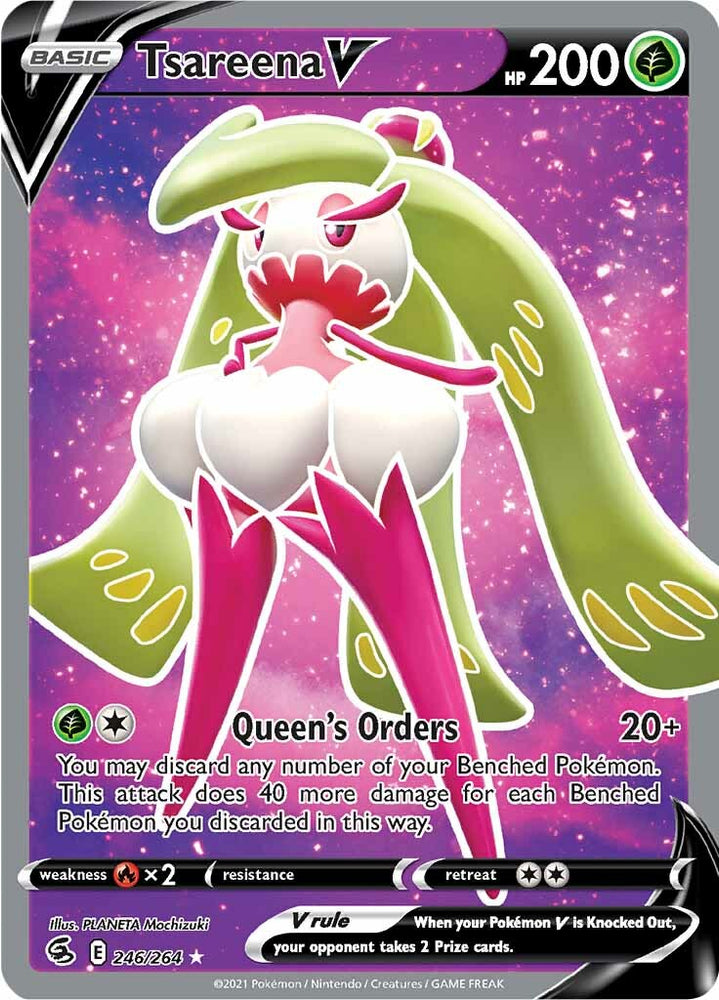 Pokemon | Tsareena V (246/264) [Sword & Shield: Fusion Strike] | The Nerd Merchant