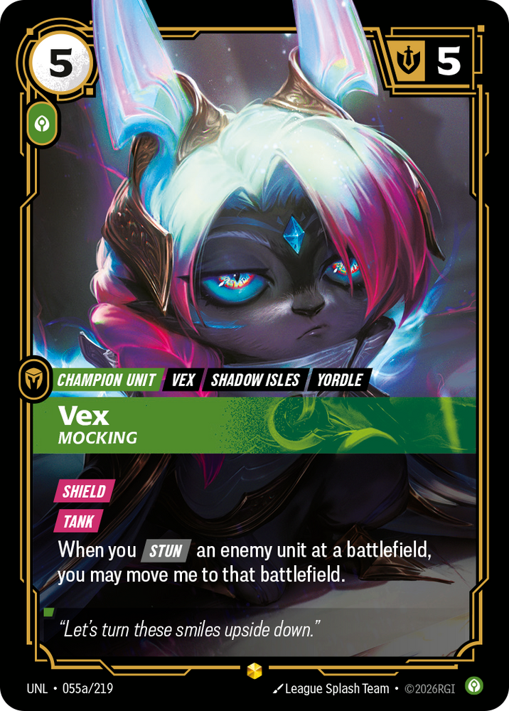 Vex - Mocking (Alternate Art) (Foil) - Unleashed (055a/219)