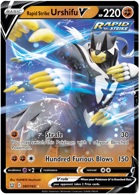 Pokemon | Rapid Strike Urshifu V (087/163) [Sword & Shield: Battle Styles] | The Nerd Merchant