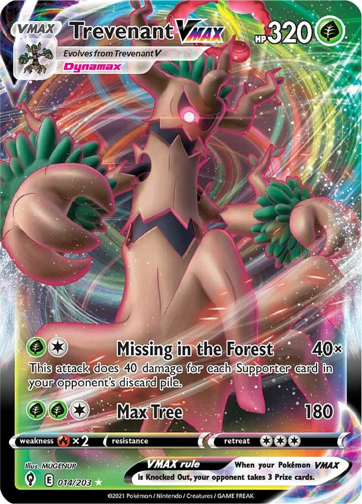 Pokemon | Trevenant VMAX (014/203) [Sword & Shield: Evolving Skies] | The Nerd Merchant