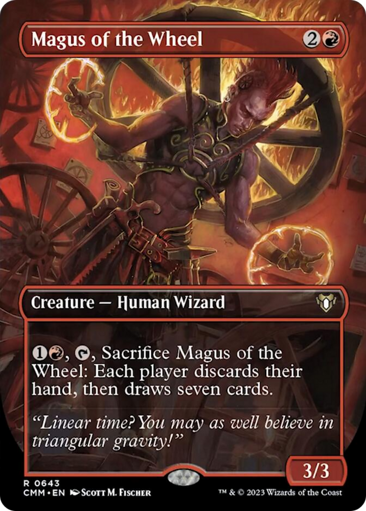 Magic | Magus of the Wheel (Borderless Alternate Art) [Commander Masters] | The Nerd Merchant