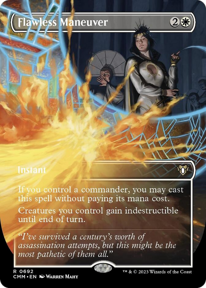 Magic | Flawless Maneuver (Borderless Alternate Art) [Commander Masters] | The Nerd Merchant