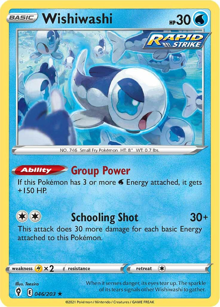 Pokemon | Wishiwashi (046/203) [Sword & Shield: Evolving Skies] | The Nerd Merchant
