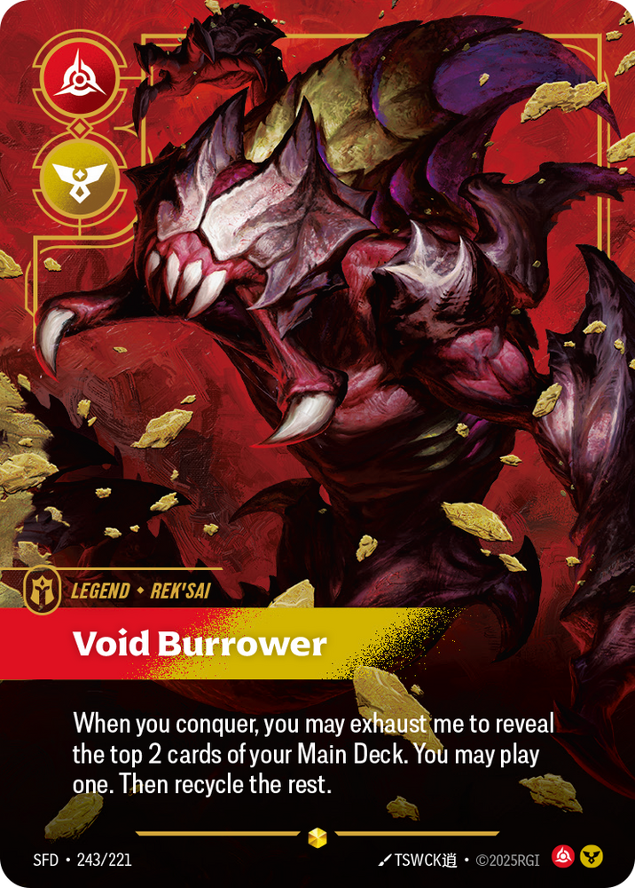 Void Burrower (Foil) - Spiritforged #243