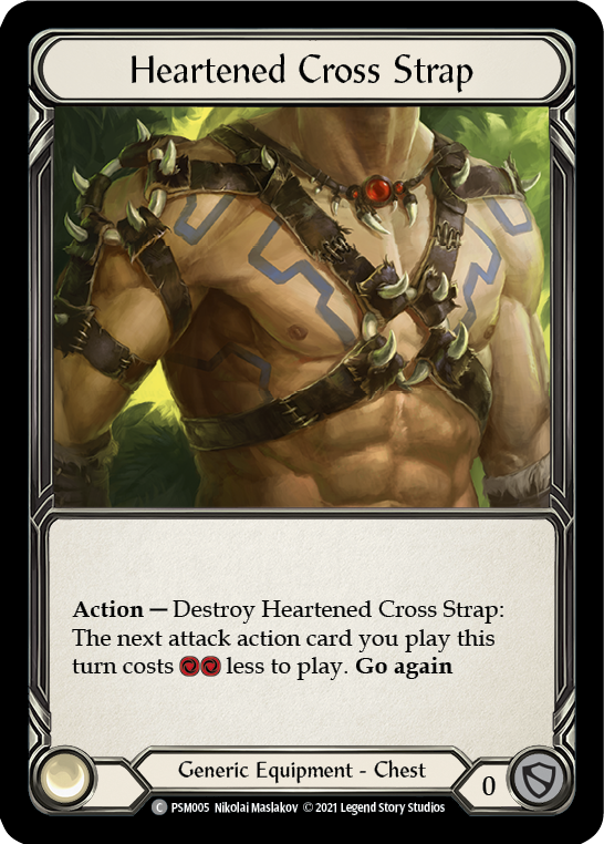 Flesh and Blood TCG | Heartened Cross Strap [PSM005] (Monarch Prism Blitz Deck) | The Nerd Merchant