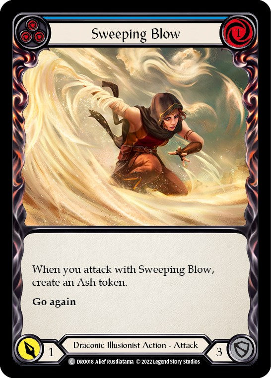 Flesh and Blood TCG | Sweeping Blow (Blue) [DRO018] (Uprising Dromai Blitz Deck) | The Nerd Merchant