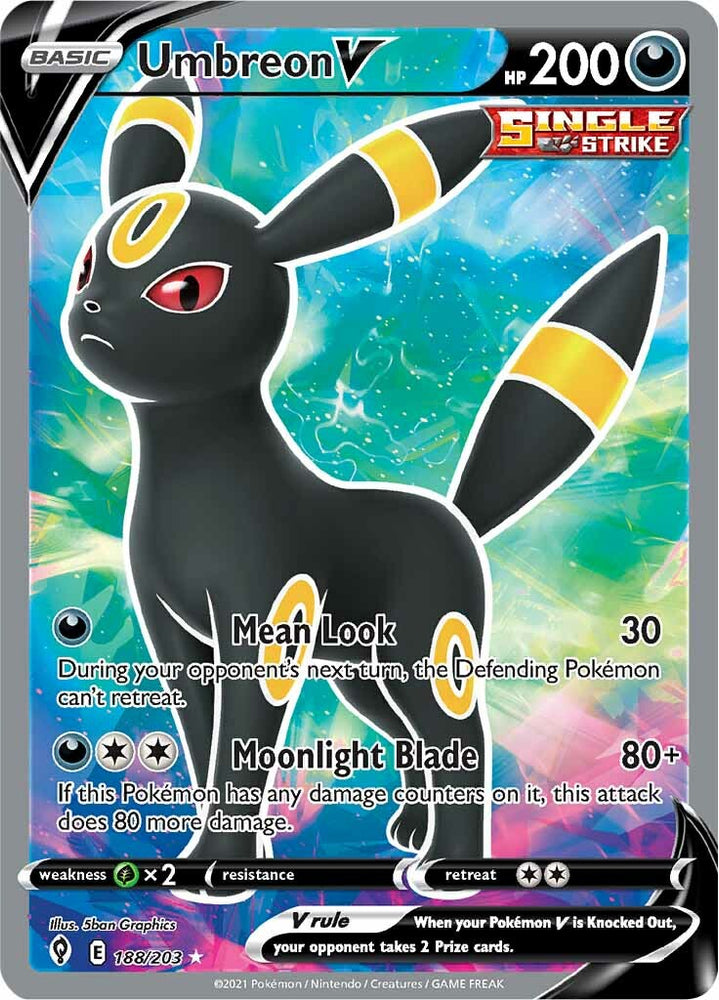 Pokemon | Umbreon V (188/203) [Sword & Shield: Evolving Skies] | The Nerd Merchant