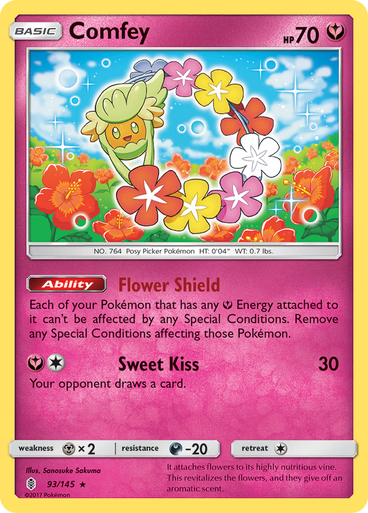 Pokemon | Comfey (93/145) [Sun & Moon: Guardians Rising] | The Nerd Merchant