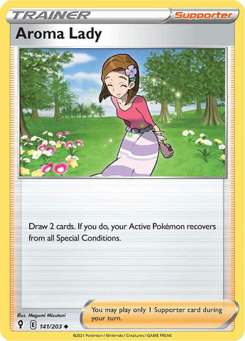 Pokemon | Aroma Lady (141/203) [Sword & Shield: Evolving Skies] | The Nerd Merchant