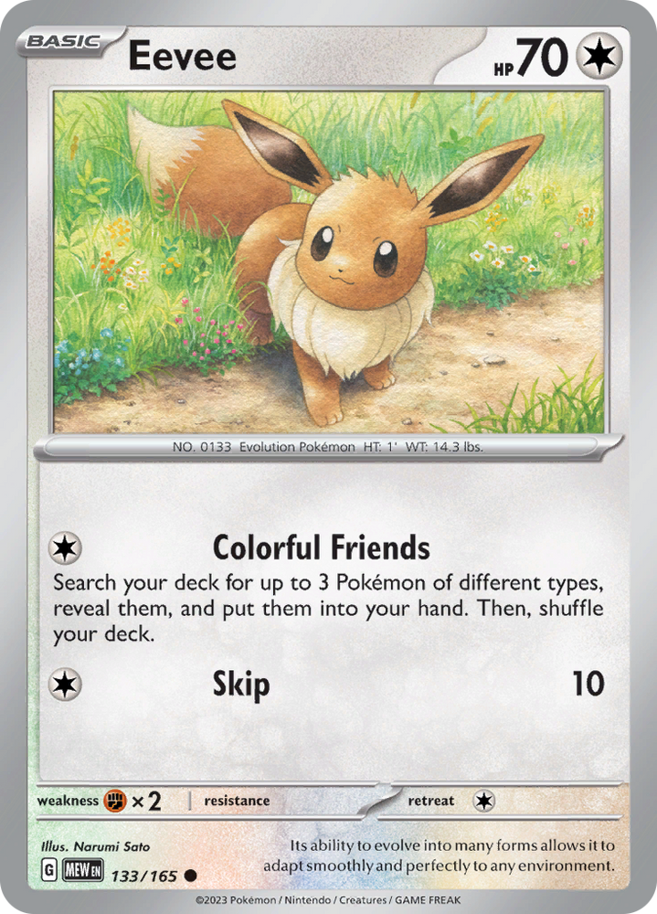Pokemon | Eevee (133/165) [Scarlet & Violet 151] | The Nerd Merchant