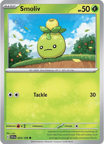 Pokemon | Smoliv (020/198) [Scarlet & Violet: Base Set] | The Nerd Merchant