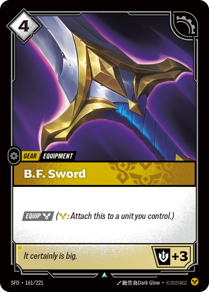 B.F. Sword (Foil) - Spiritforged #161