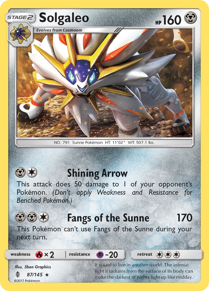 Pokemon | Solgaleo (87/145) [Sun & Moon: Guardians Rising] | The Nerd Merchant