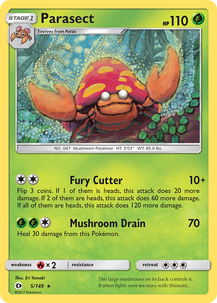 Pokemon | Parasect (5/149) [Sun & Moon: Base Set] | The Nerd Merchant