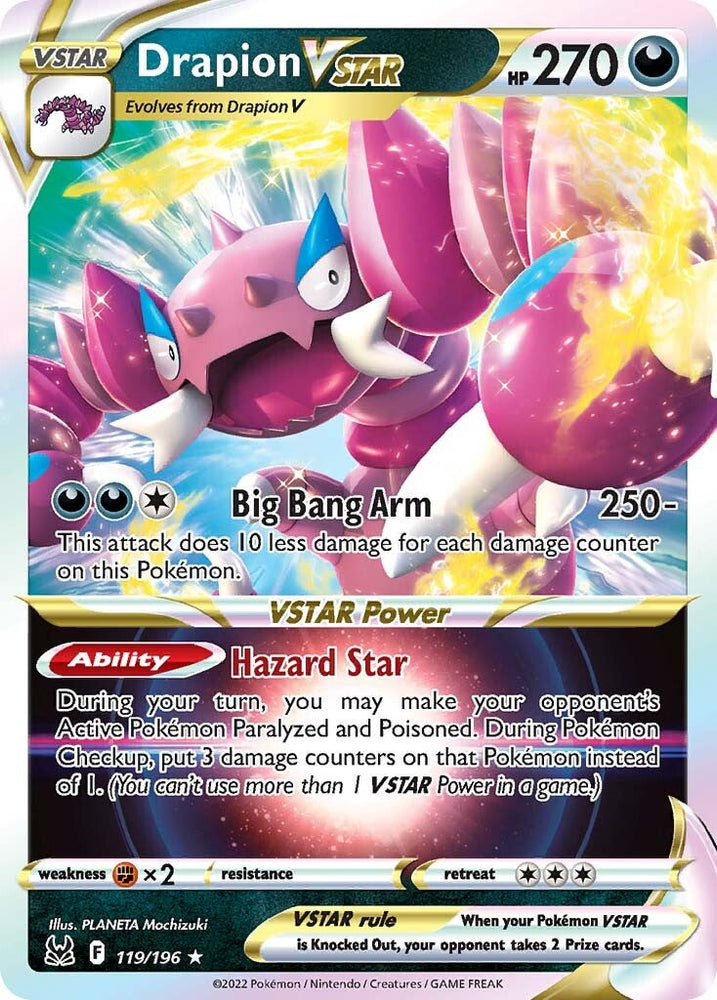 Pokemon | Drapion VSTAR (119/196) [Sword & Shield: Lost Origin] | The Nerd Merchant